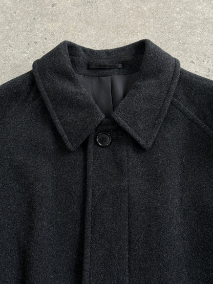 Vintage 1990s Wool Cashmere Belted Coat - L/XL