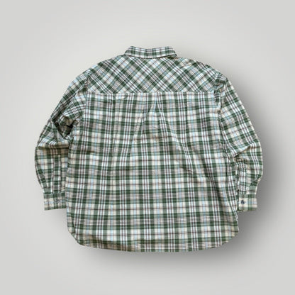 Hai Sporting Gear by Issey Miyake 90's Plaid Check Patchwork Shirt M | Default Title, Green