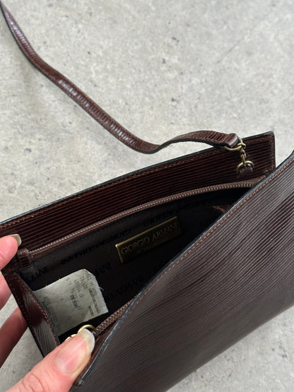 Giorgio Armani Le Collezioni 1990s Leather Crossbody Bag
