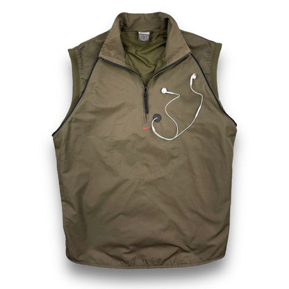 Nike 2in1 Convertible MP3 Jacket / Gilet (L) | Default Title, Olive Green
