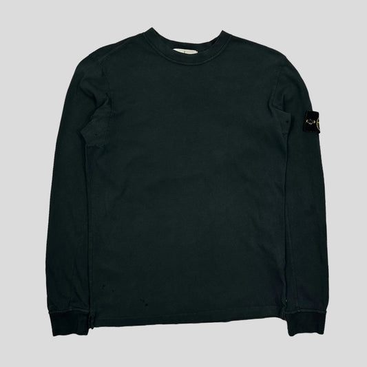 Stone Island Badged Longsleeve T-shirt - M