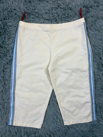 Prada Sport SS00 Gel Seam Stash Pocket Capri Trousers Shorts - IT44 | O/S, Blue