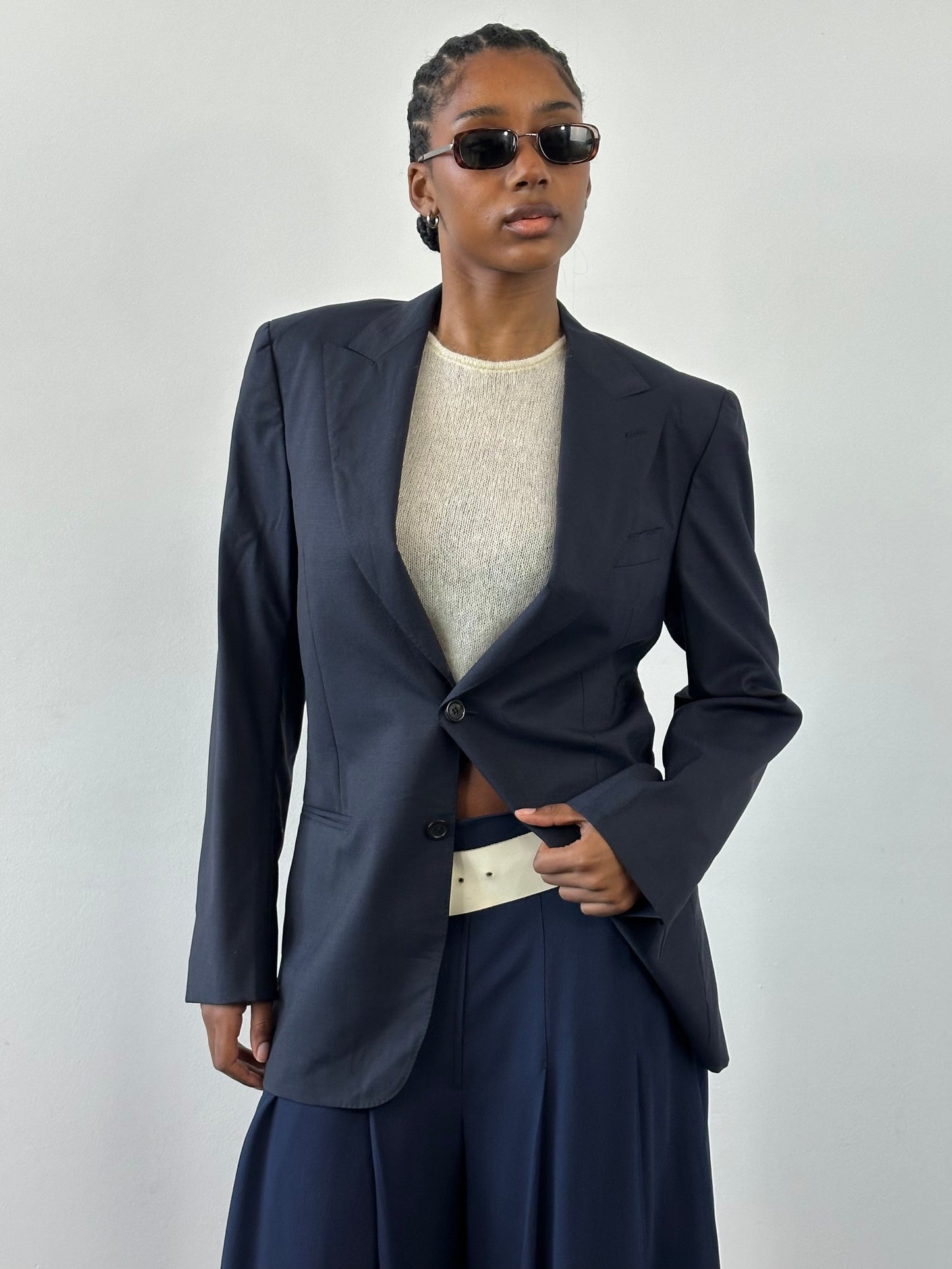 Yves Saint Laurent Rive Gauche 1990s Pure Wool Blazer - 36R/M