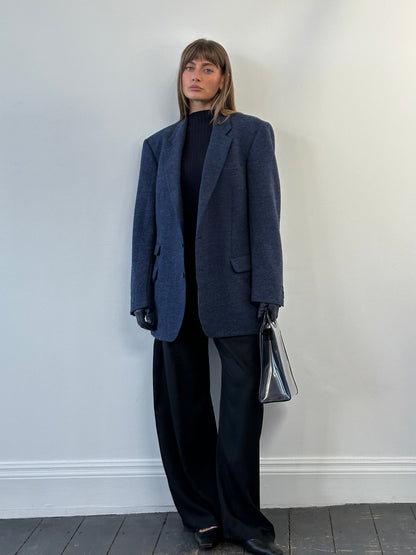 Burberry 1990s Pure Brushed Wool Blazer - 44R/XL