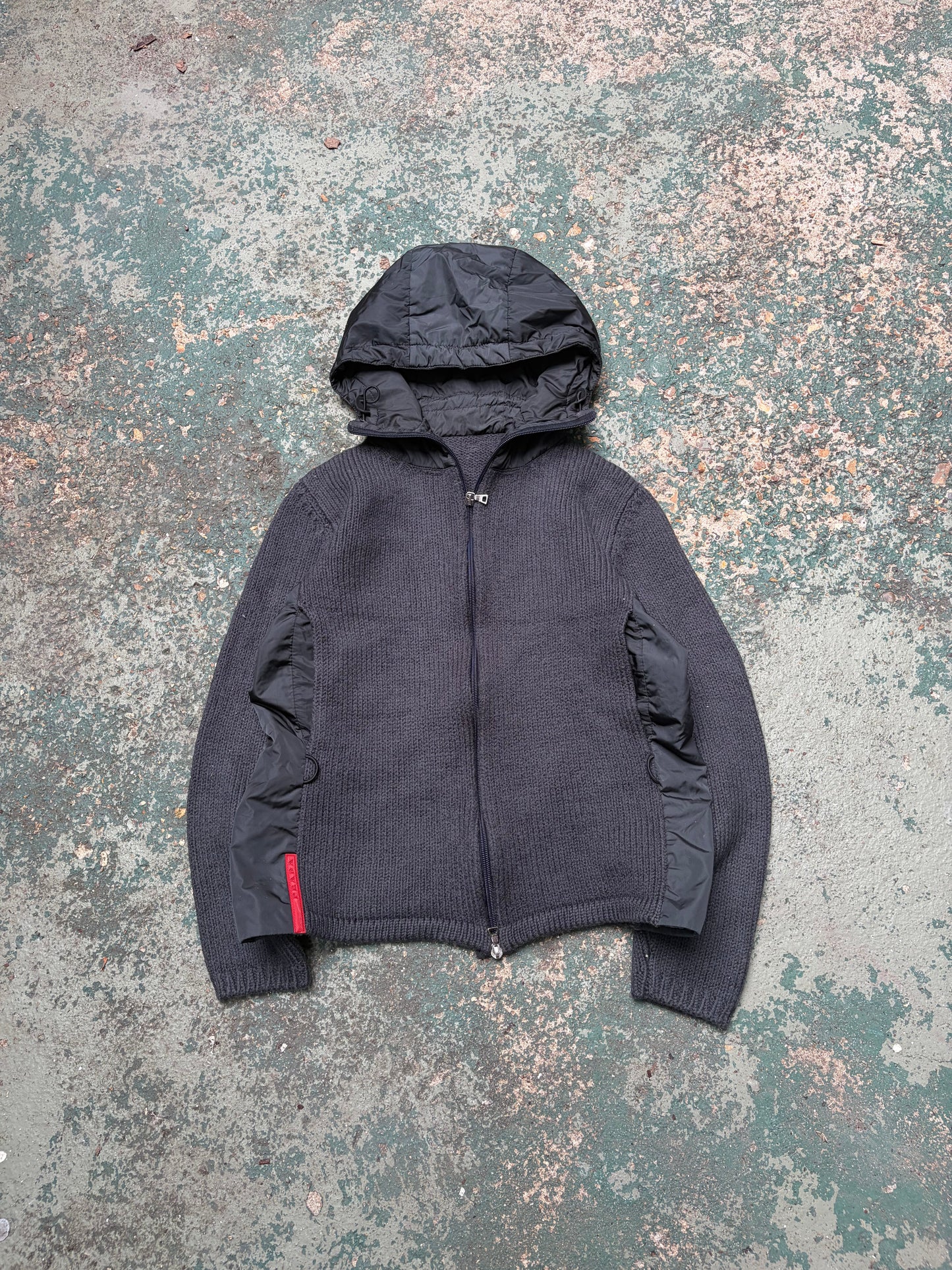2000s Prada Tech Jumper | Gray, Black