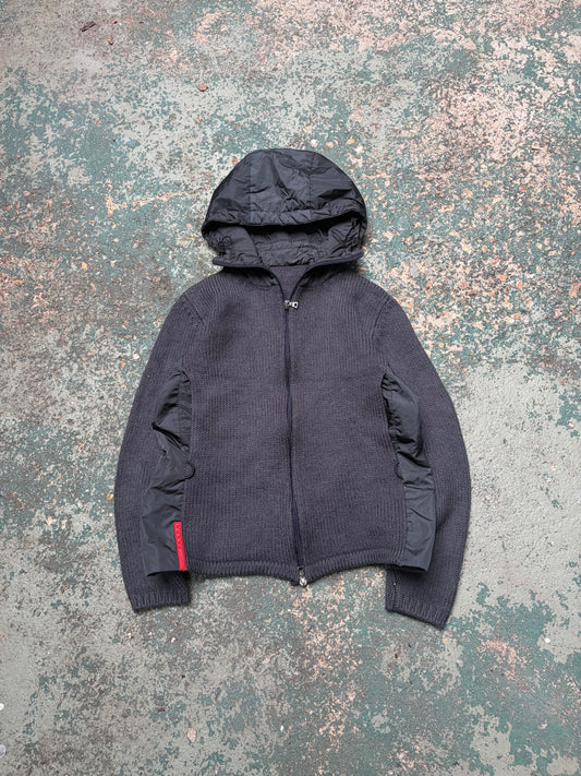 2000s Prada Tech Jumper | Gray, Black