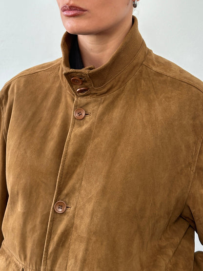 ARMA Suede Bomber Jacket - L
