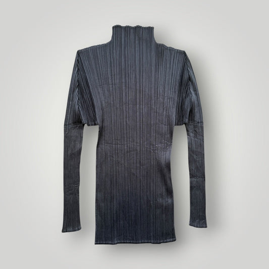 Issey Miyake Pleats Please Funnel Neck Long Sleeve 3
