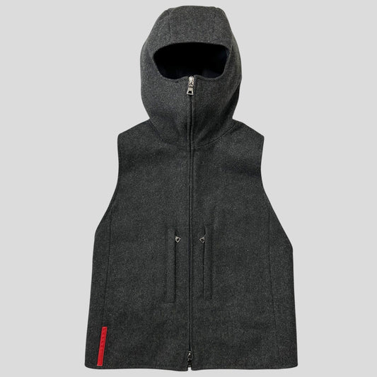 Prada Sport AW99 Technical Wool Ninja Harness Vest - IT42 (S) | Default Title, Grey