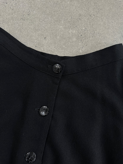 Vintage Pure Brushed Wool A-Line Skirt - W22