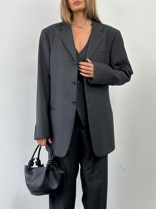 Armani Collezioni Pure Wool Single Breasted Three Piece Suit - 46R/W36