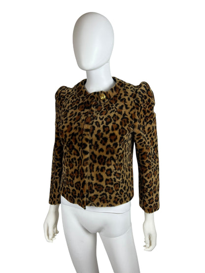 Miu Miu Automne 2010 shearling leopard jacket | Animal, Gold