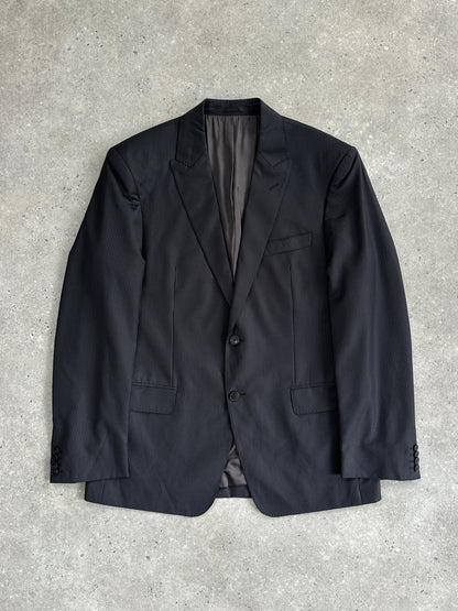 Versace Collection Stripe Wool Single Breasted Blazer - 40R/L