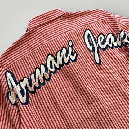 Armani Jeans 2000's Stripe Shirt XL