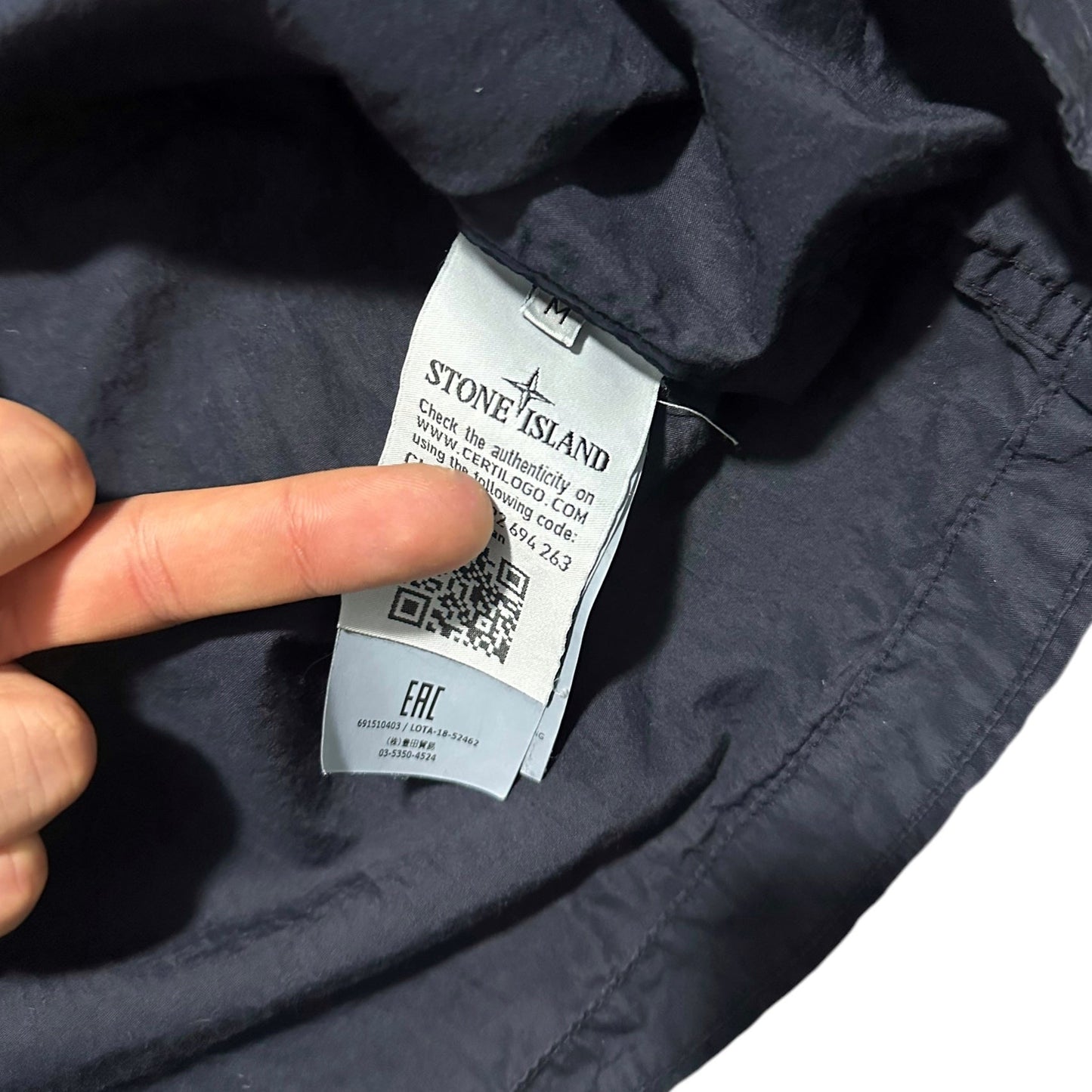 Stone Island Half Zip Up Double Pocket Smock