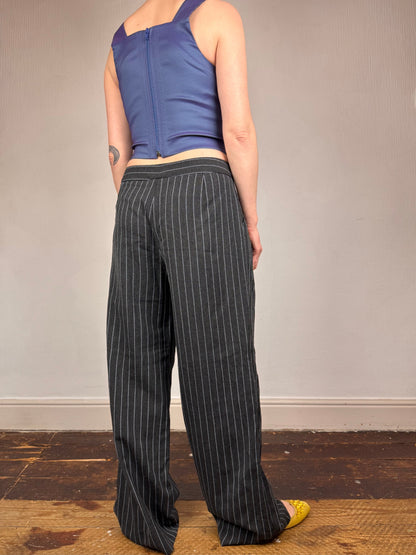 Armani Collezioni 2005 pinstripe trousers | Grey, Multicoloured