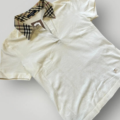 Burberry 2000's Baby Tee Nova Check Polo Shirt S