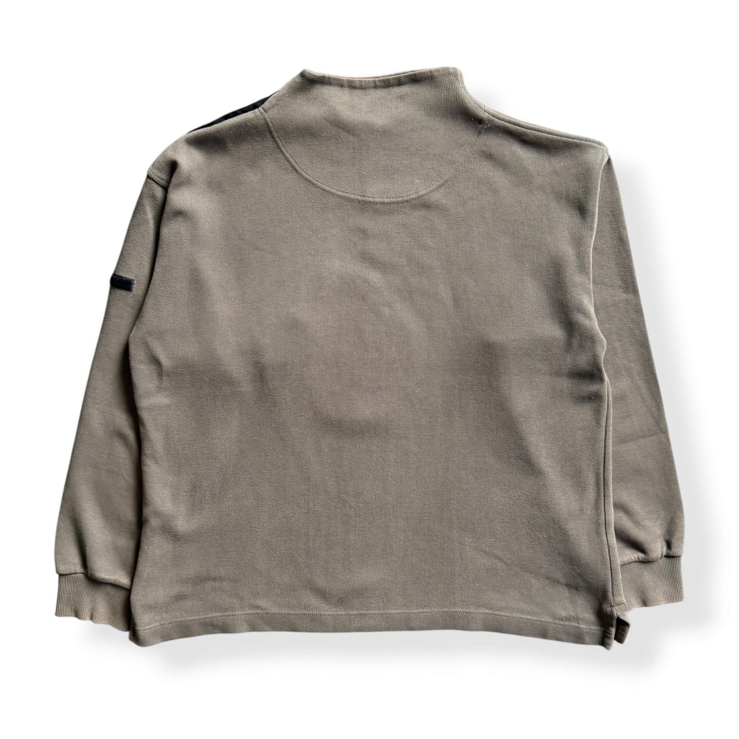 2000's Ted Baker Asymmetric Stash Pocket Sweatshirt (L) | Large, Khaki