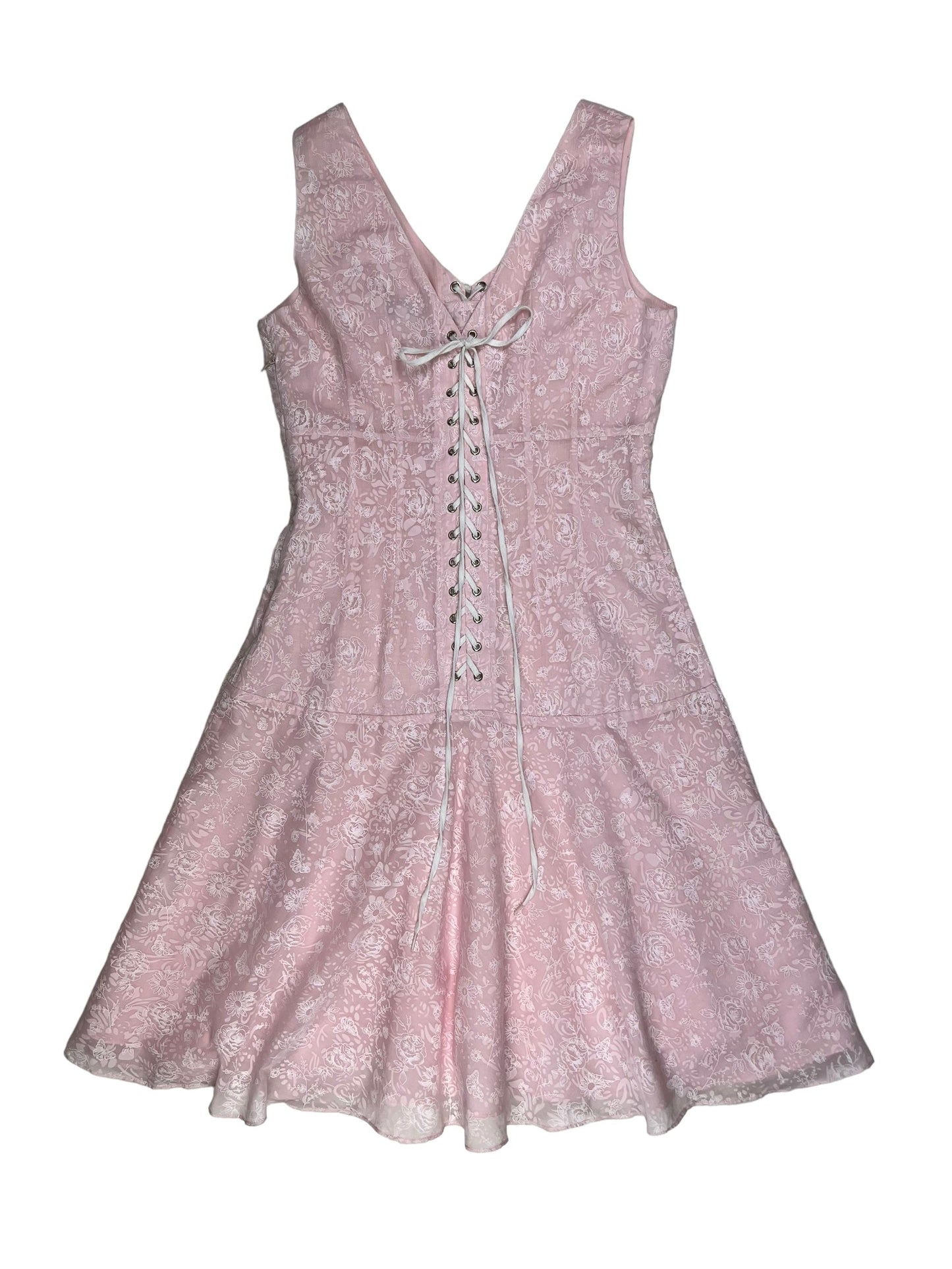 Miu Miu corset lace up dress