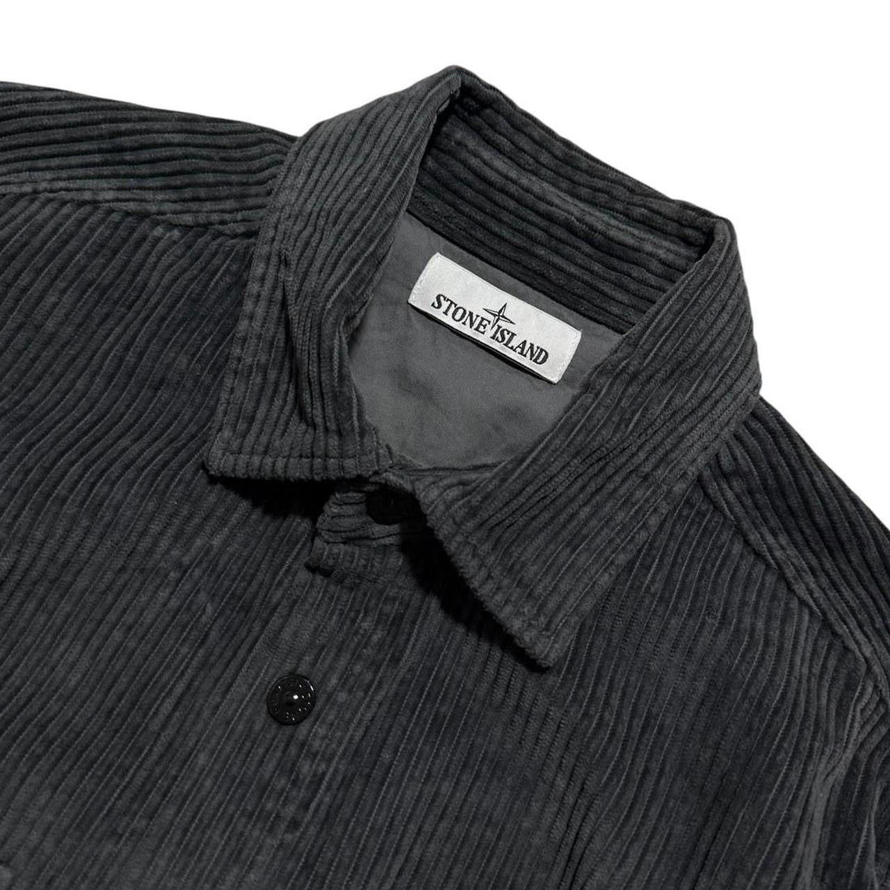 Stone Island Heavy Corduory Shirt | Large, Charcoal