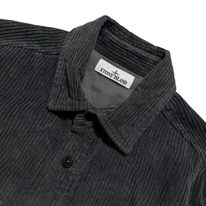Stone Island Heavy Corduory Shirt | Large, Charcoal