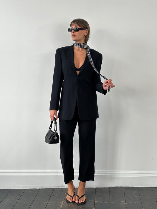 Emporio Armani 1990s Pure Wool Single Breasted Suit - 36R/W28