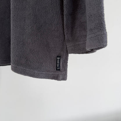 1990s armani jeans asymmetrical zip fleece | O/S, Blue