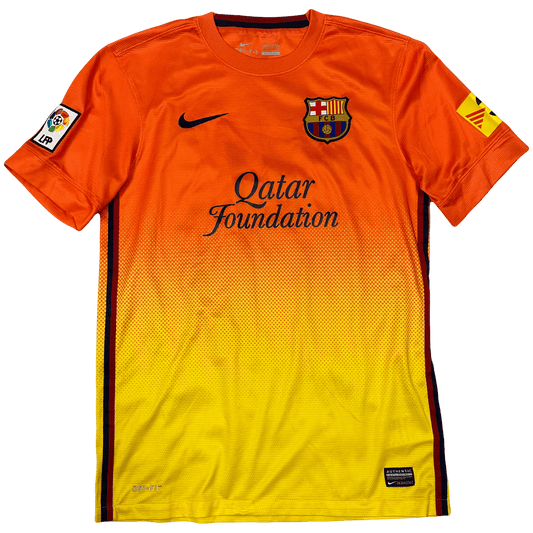 Nike Barcelona 2012/13 Away Shirt In Orange & Yellow ( S ) - Known Source