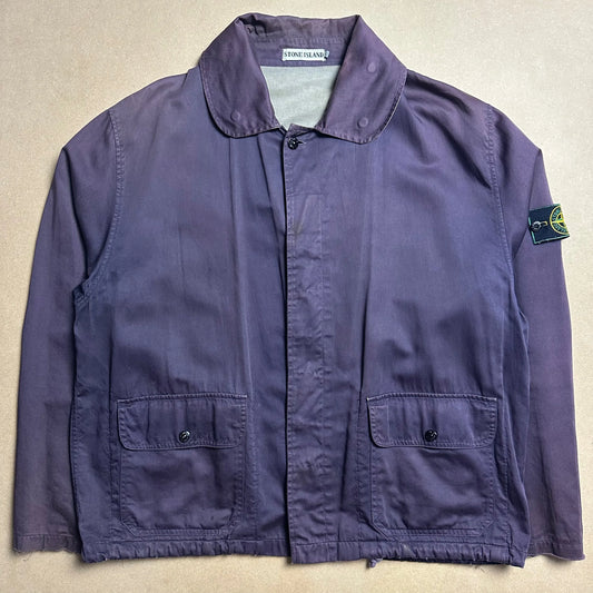 S/S 1993 Midnight Blue Raso Gommato Life Safer Blouson Jacket