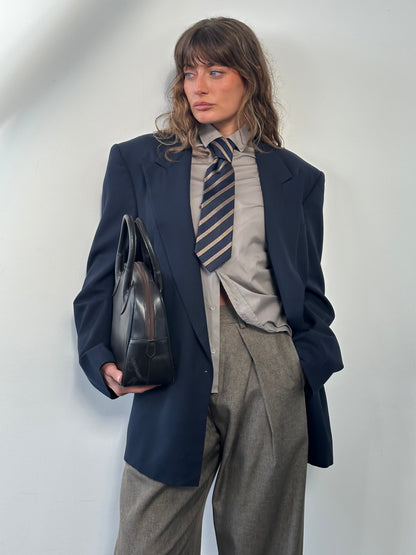 Christian Dior Monsieur 1980s Bespoke Button Double Breasted Blazer - 42L/XL