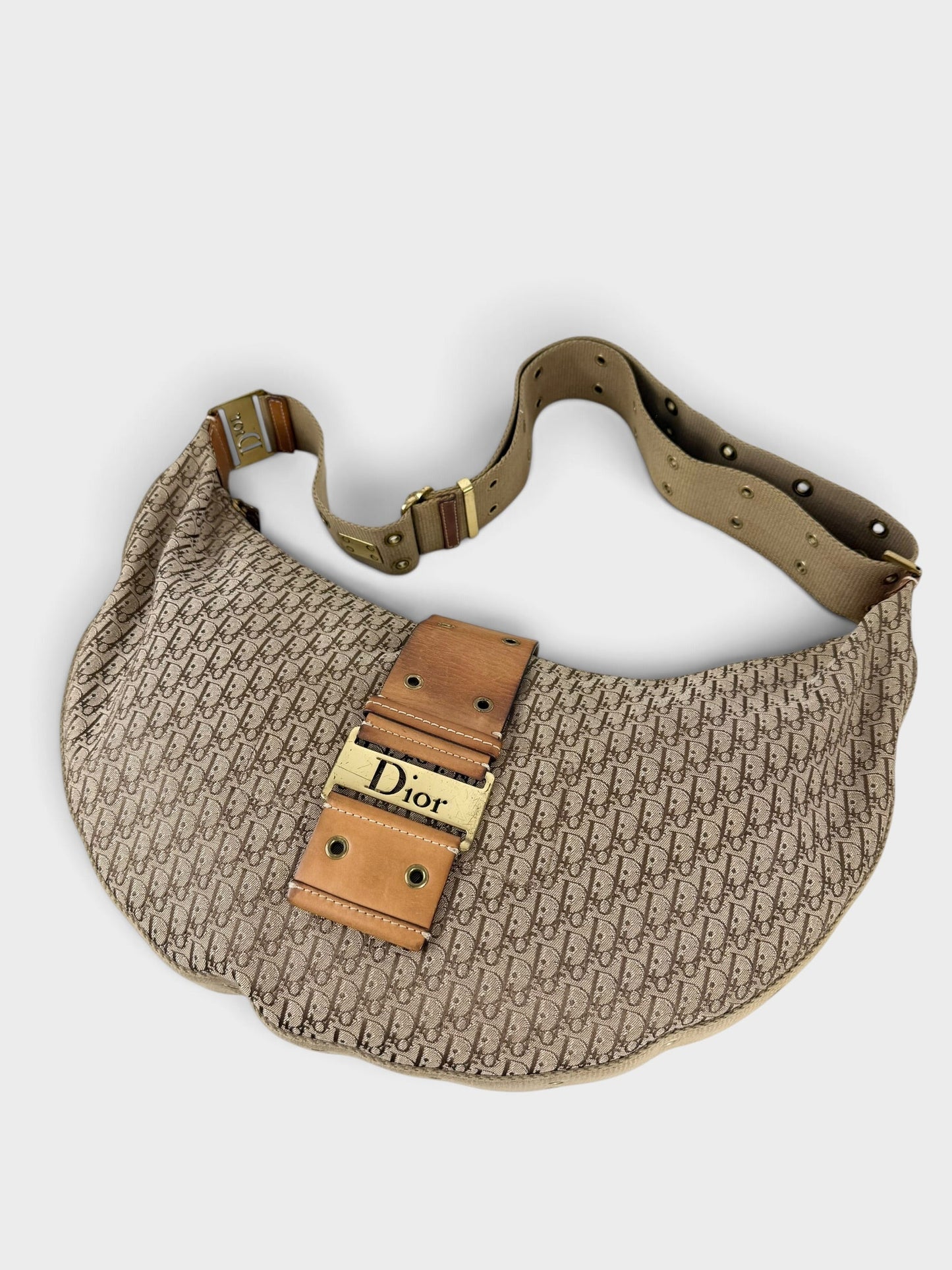 2003 Christian Dior Street Chic Large Croissant Hobo Bag | O/S, Brown