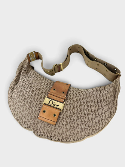2003 Christian Dior Street Chic Large Croissant Hobo Bag | O/S, Brown