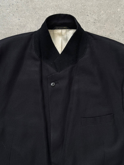 Burberry 1990s Pure Silk Single Breasted Blazer - 46R/XL