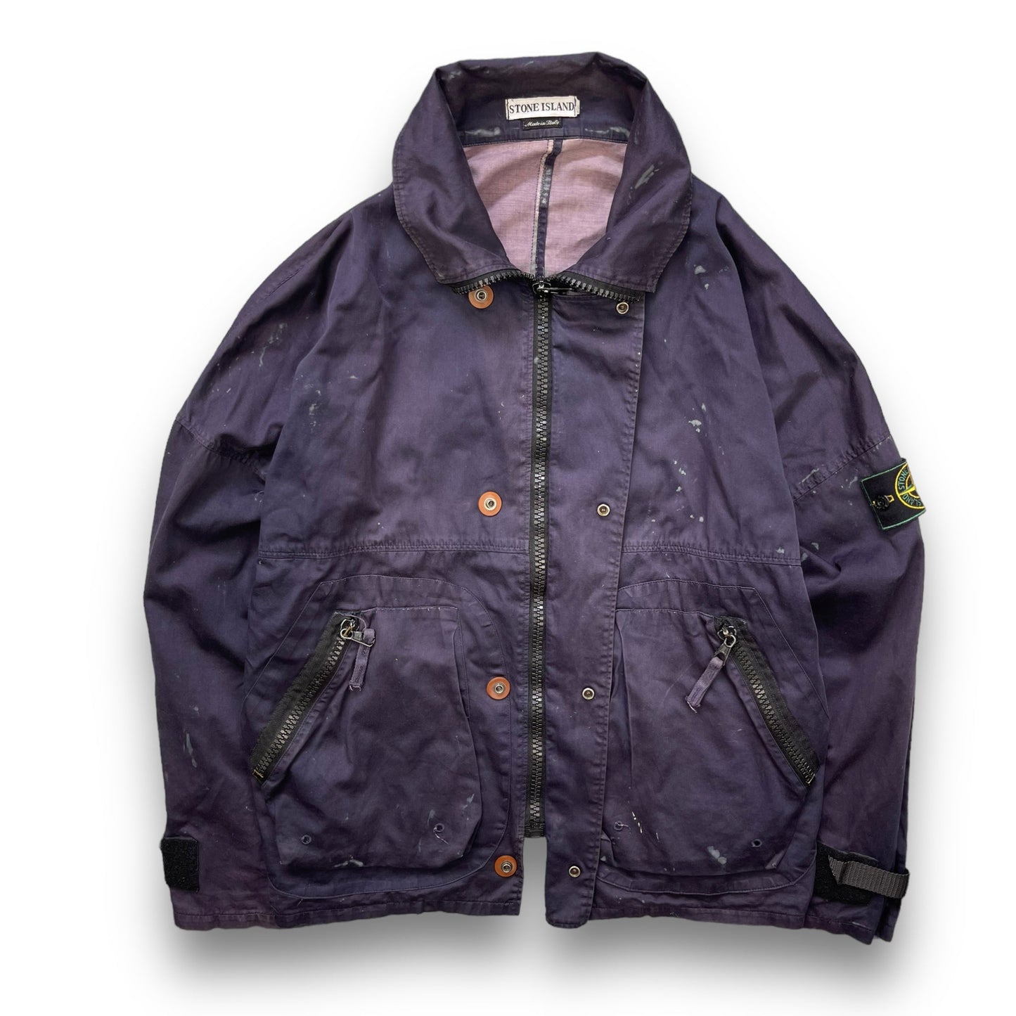 SS1996 Stone Island Raso Gommato Jacket (M) | Default Title, Blue