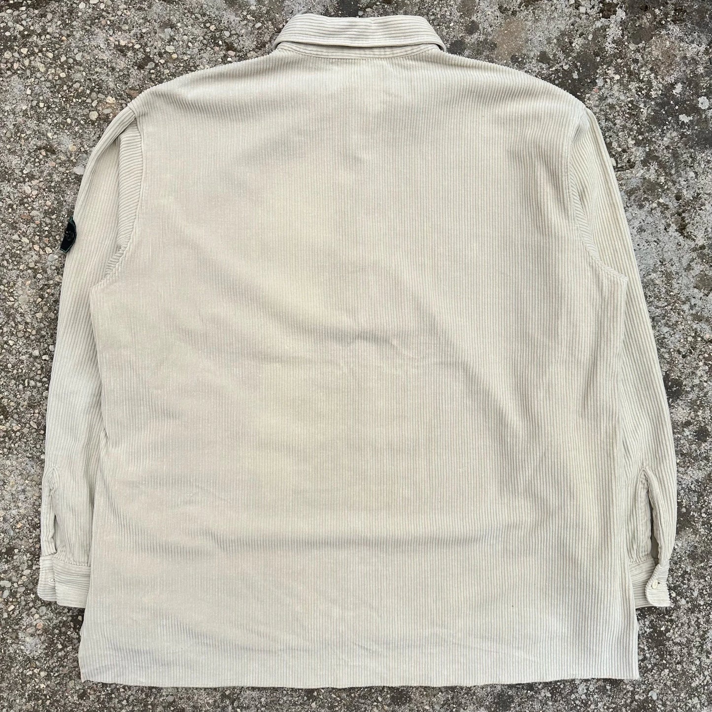 A/W1995 Cream 1/4 Zip Jumbo Corduroy Shirt