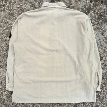 A/W1995 Cream 1/4 Zip Jumbo Corduroy Shirt