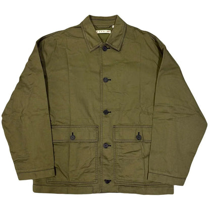 Uniqlo X Marni Collared Jacket In Olive ( L ) - 1036 Emporium