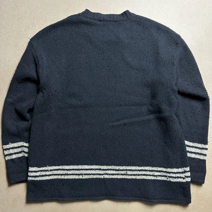 A/W1997 Compass Embroidered Wool Knitted Jumper