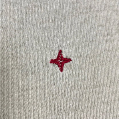 S/S 1986 Stone Grey Marina Spell Out Box Logo T-shirt