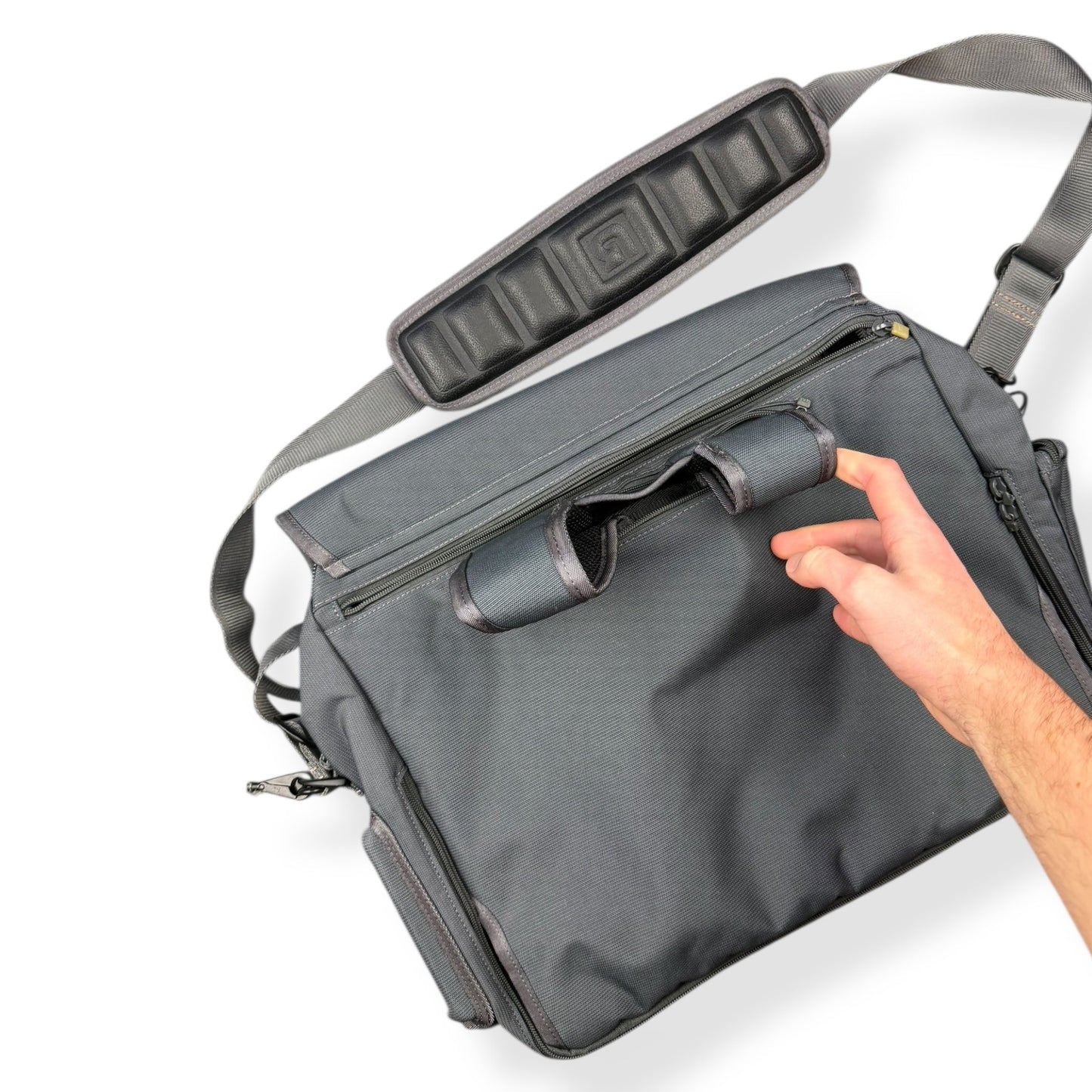 2000's Burton Analog Softshell Messenger Bag | O/S, Grey