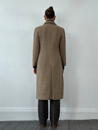 Giorgio Armani 1990s Wool Single Breasted Coat - M