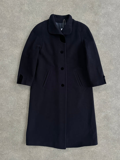 Vintage Mohair Wool Velvet Single Breasted Coat - M/L