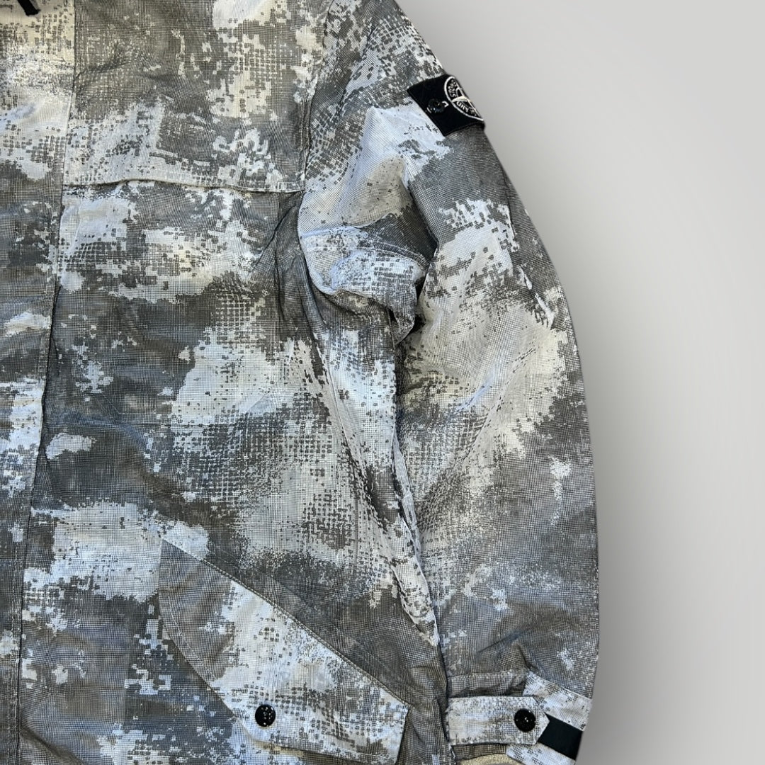 Stone Island Desert Dissolving Grid Camo Mesh Jacket L BNWT
