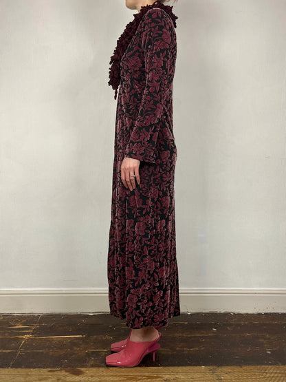 Miss Selfridge 1998 velvet flock duster