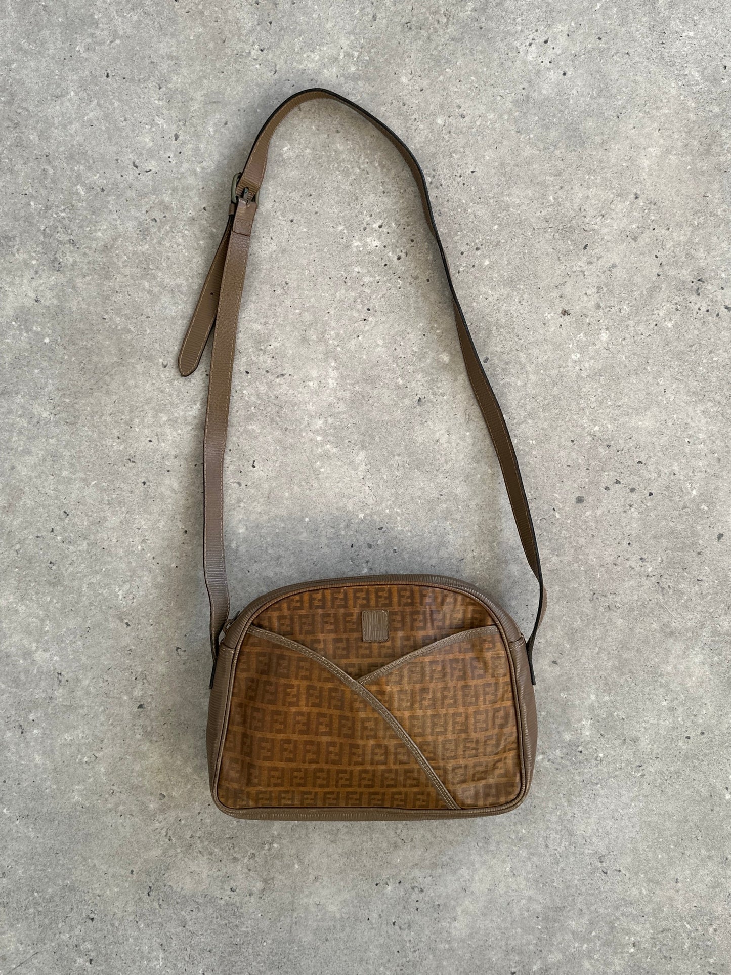 Fendi 1980s FF Monogram Crossbody Bag