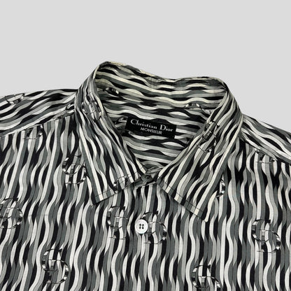 Christian Dior Monsieur 90’s Optical Illusion Spellout Logo Shirt - L/XL | Default Title, Multicoloured
