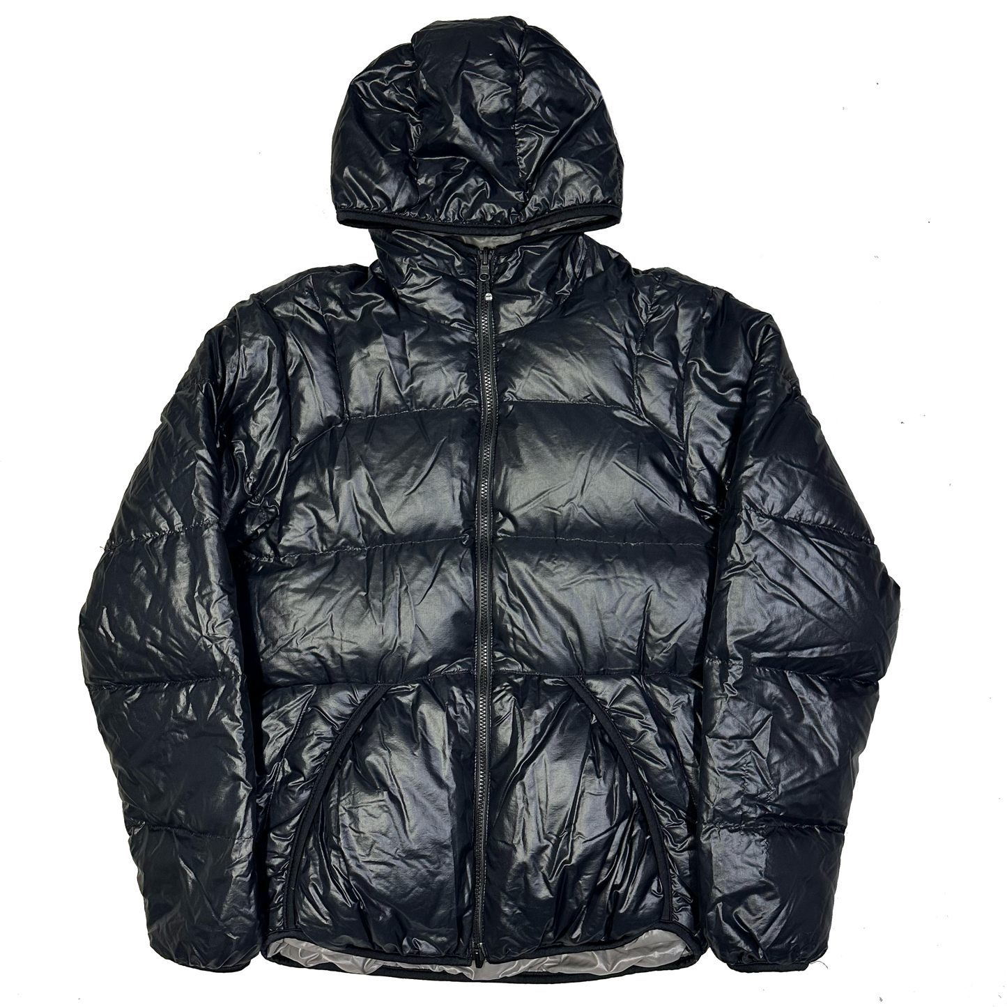 Camp 7 Reversible Puffer Jacket In Grey & Black (L) | Camp 7, Black