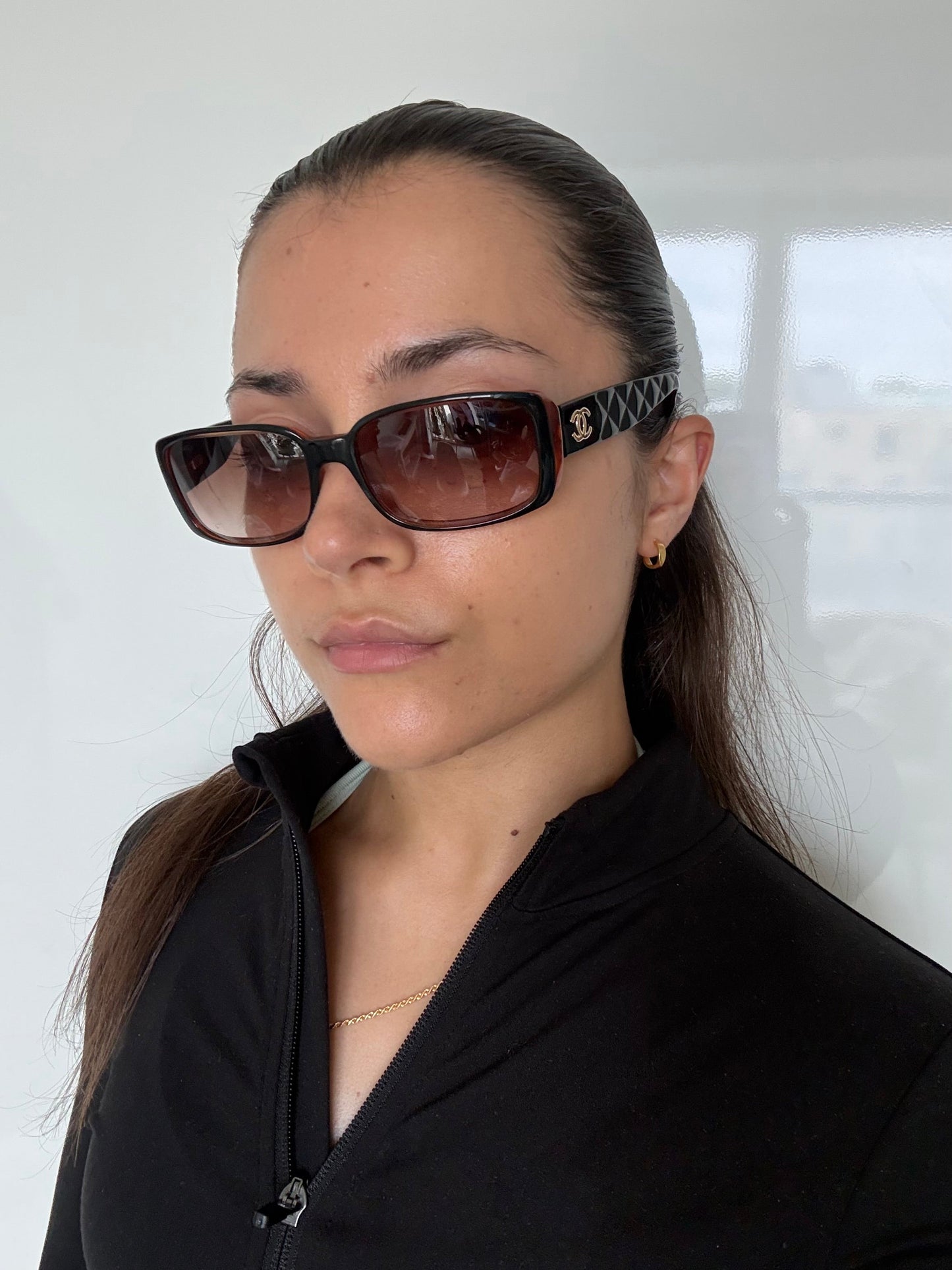 2000s Chanel Matelasse Sunglasses | O/S, Brown