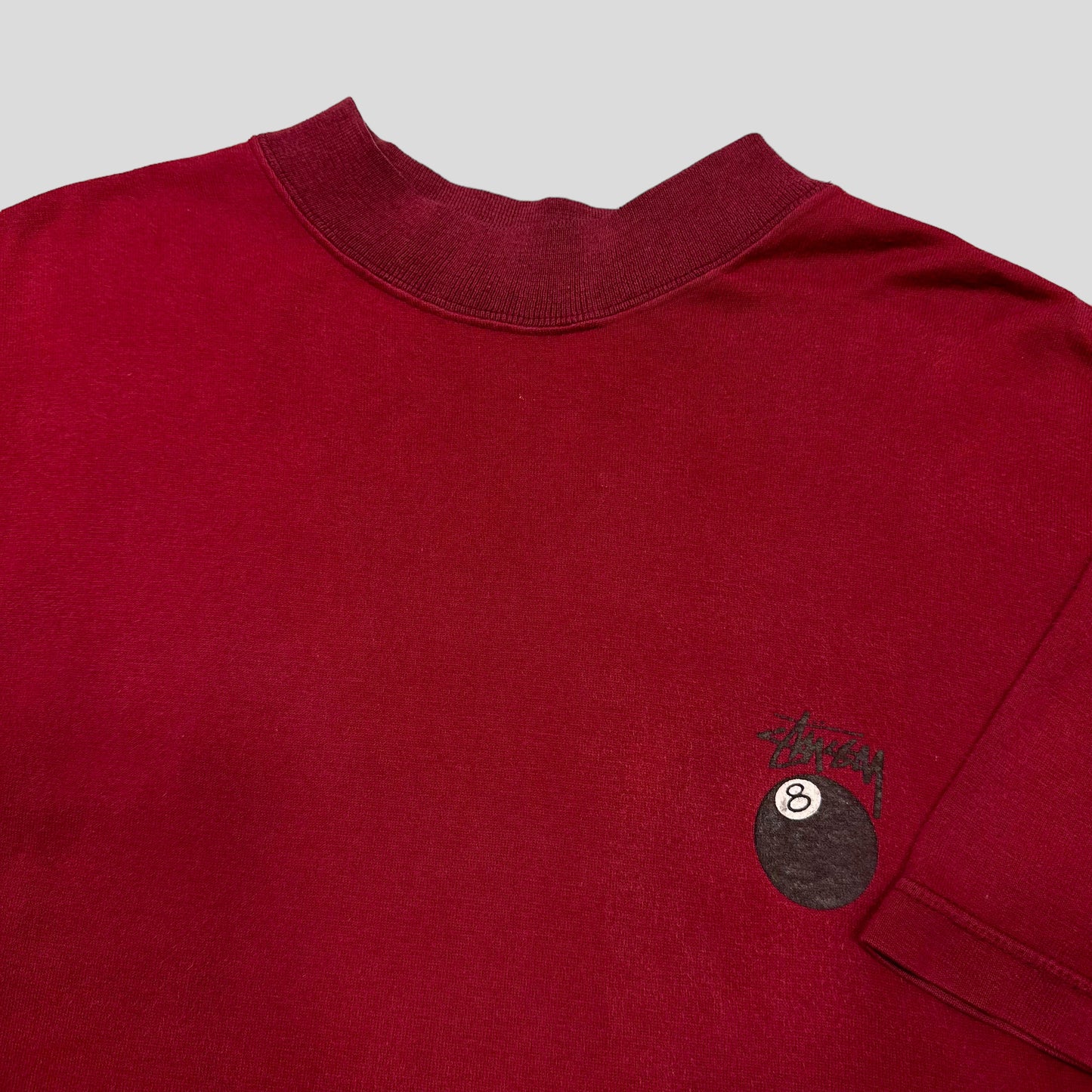 Stussy 80’s 8 Ball Tom Tom T-shirt - M | Default Title, Burgundy