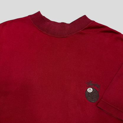 Stussy 80’s 8 Ball Tom Tom T-shirt - M | Default Title, Burgundy